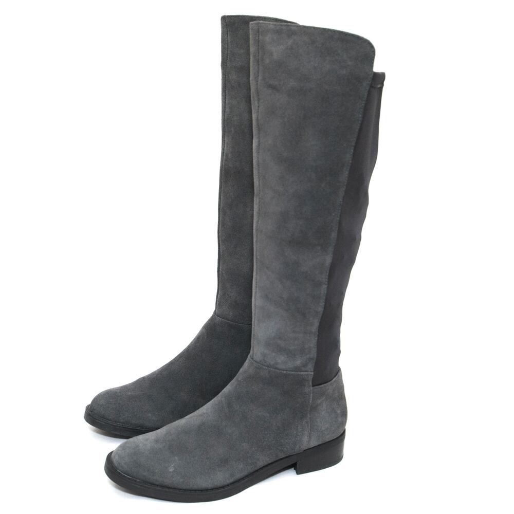 Blondo Gray Ellie Tall Suede Riding Boots Size 8.5